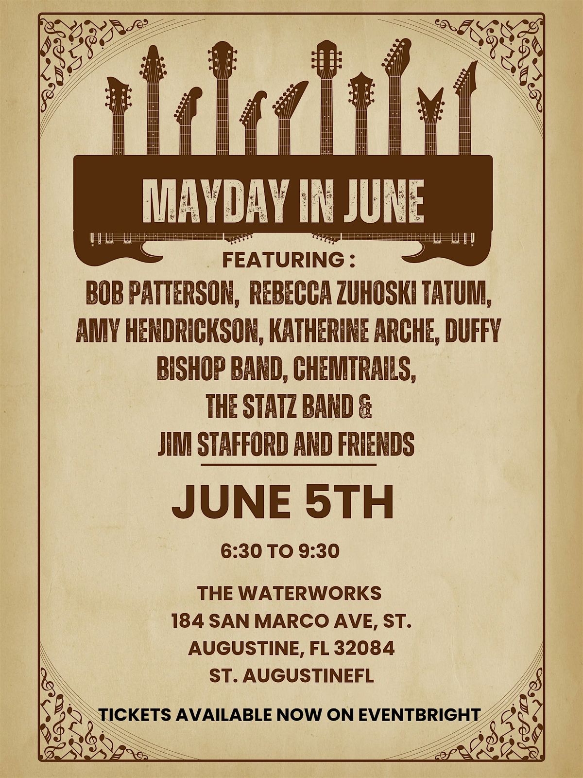 May Day in June at the Waterworks, 5 June | Event in St. Augustine | AllEvents