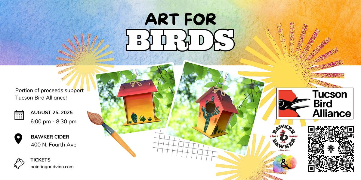 Art for Birds: Fundraiser for Tucson Bird Alliance, 25 August | Event in Tucson | AllEvents