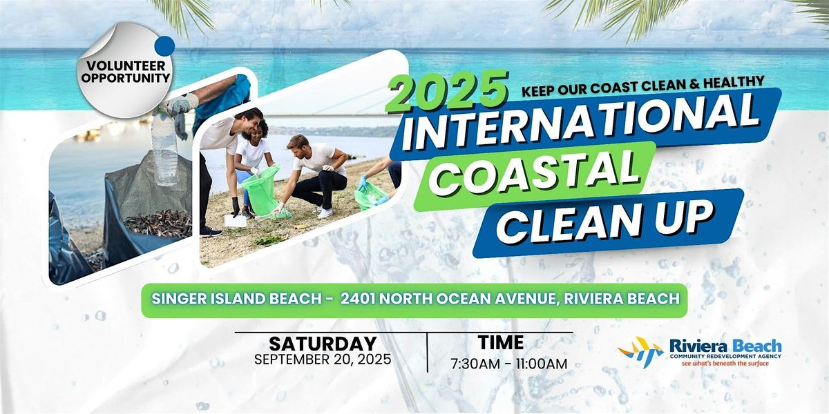 2025 International Coastal Cleanup, 20 September | Event in Riviera Beach | AllEvents
