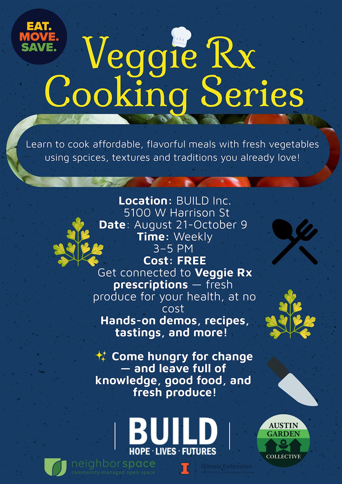 Veggie RX Cooking Demo Series, 28 August | Event in Chicago | AllEvents