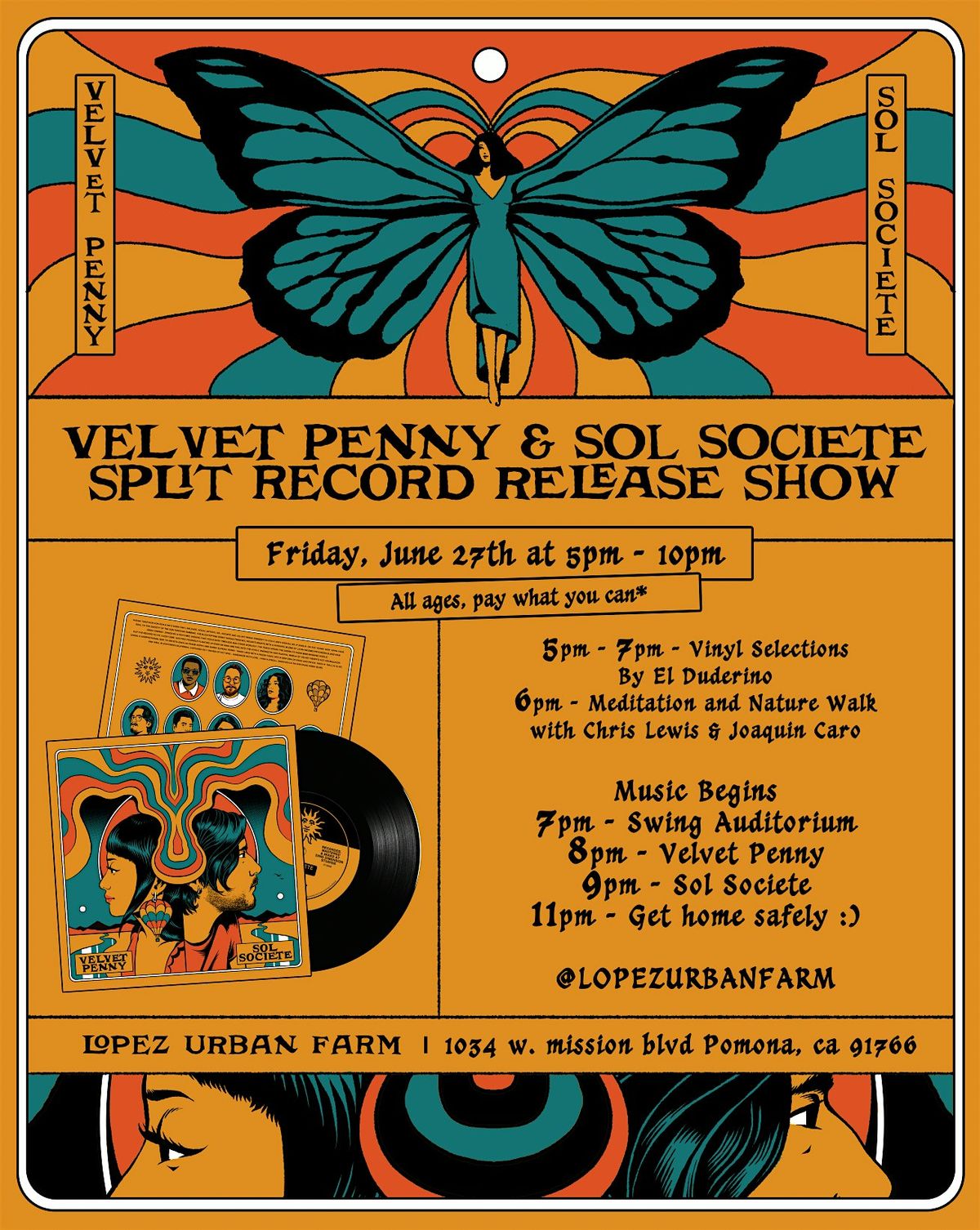 Velvet Penny & Sol Societe Split Record Release Show, 27 June | Event in Pomona | AllEvents