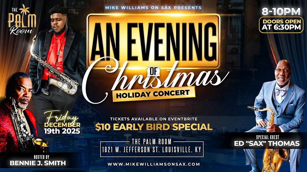 Mike Williams on Sax Presents "An Evening of Christmas", 19 December | Event in Louisville | AllEvents