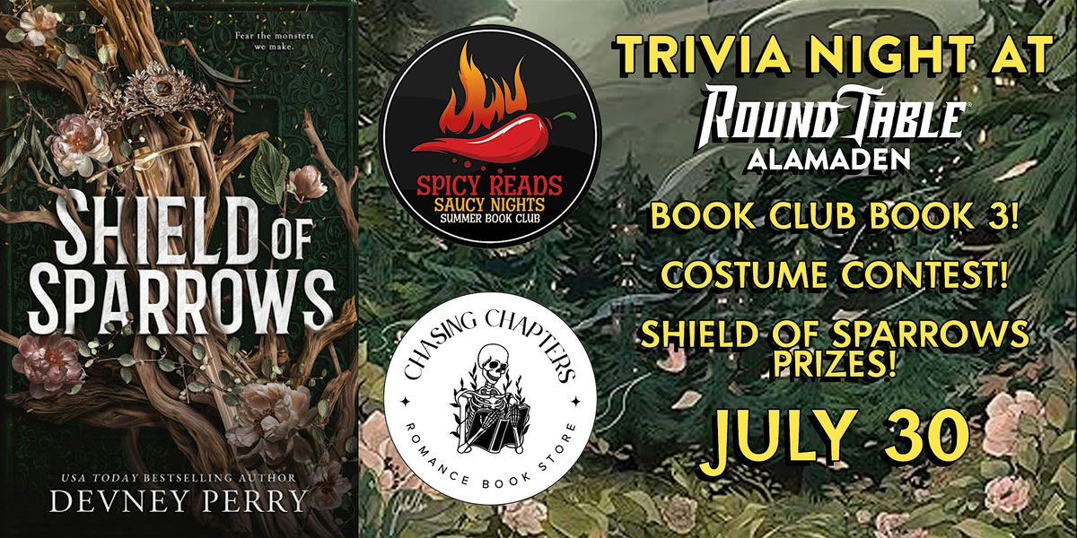 Shield of Sparrows Trivia Night at Round Table Almaden! 18+ Event!, 30 July | Event in San Jose | AllEvents