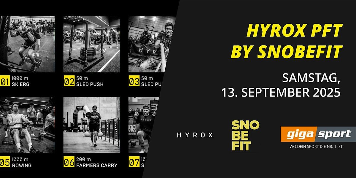 HYROX PFT by SnoBeFit: Die ultimative Fitness-Challenge, 13 September | Event in Graz | AllEvents
