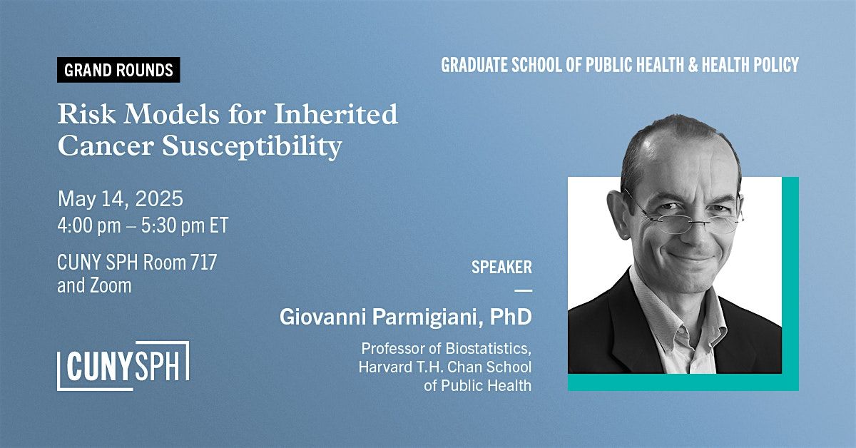 Risk Models for Inherited Cancer Susceptibility, 14 May | Event in New York | AllEvents