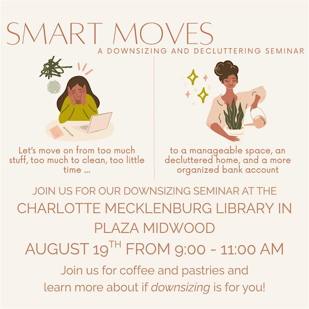 Smart Moves: A Downsizing and Decluttering Seminar, 19 August | Event in Charlotte | AllEvents
