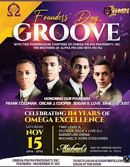 Founder's Day Groove, 15 November | Event in Birmingham | AllEvents