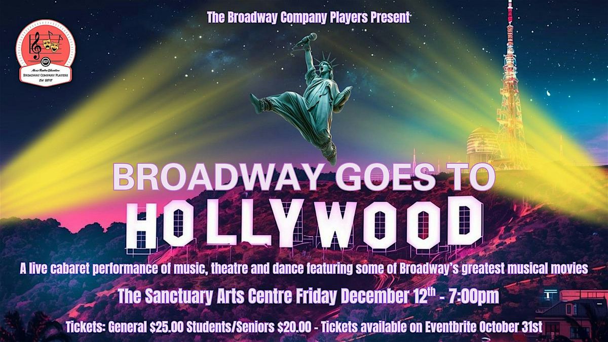 Broadway Goes To Hollywood, 12 December | Event in Dartmouth | AllEvents