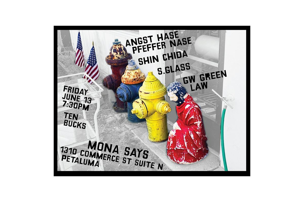 Shin Chida (Japan), Angst Hase Pfeffer Nase, S. Glass, GW Green Law, 13 June | Event in Petaluma | AllEvents