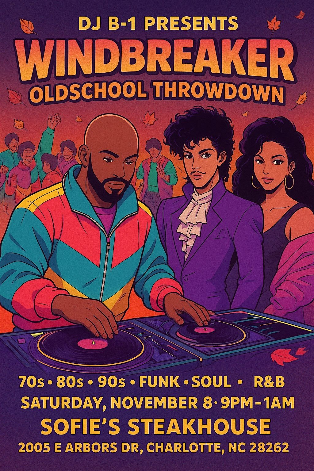 DJ B-1 PRESENTS WIndbreaker Oldschool Throwdown  Edition, 8 November | Event in Charlotte | AllEvents