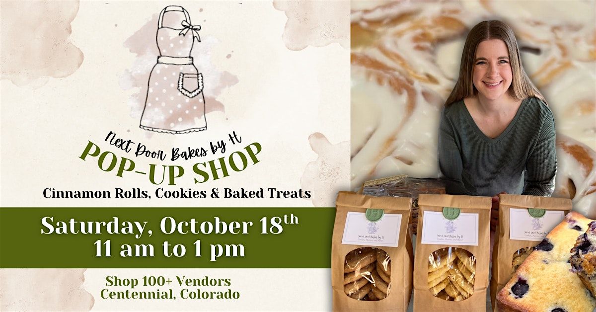 Next Door Bakes with H at Curate Mercantile, 18 October | Event in Centennial | AllEvents