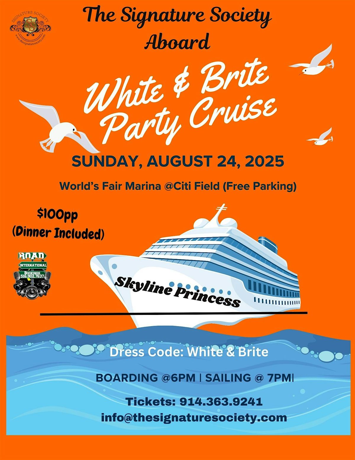 White N Brite Party Cruise, 24 August | Event in Queens | AllEvents