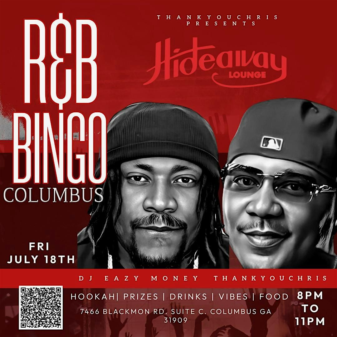 R&B BiNGO Columbus GA! R&B Vs Trap Bingo W/ Comedian THANK YOU CHRIS, 22 August | Event in Columbus