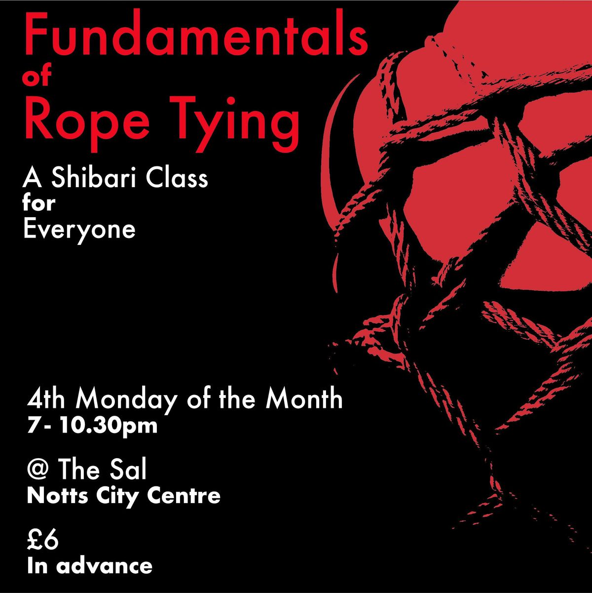 Fundamental Rope Class - December - Double Column Ties, 22 December | Event in Nottingham | AllEvents