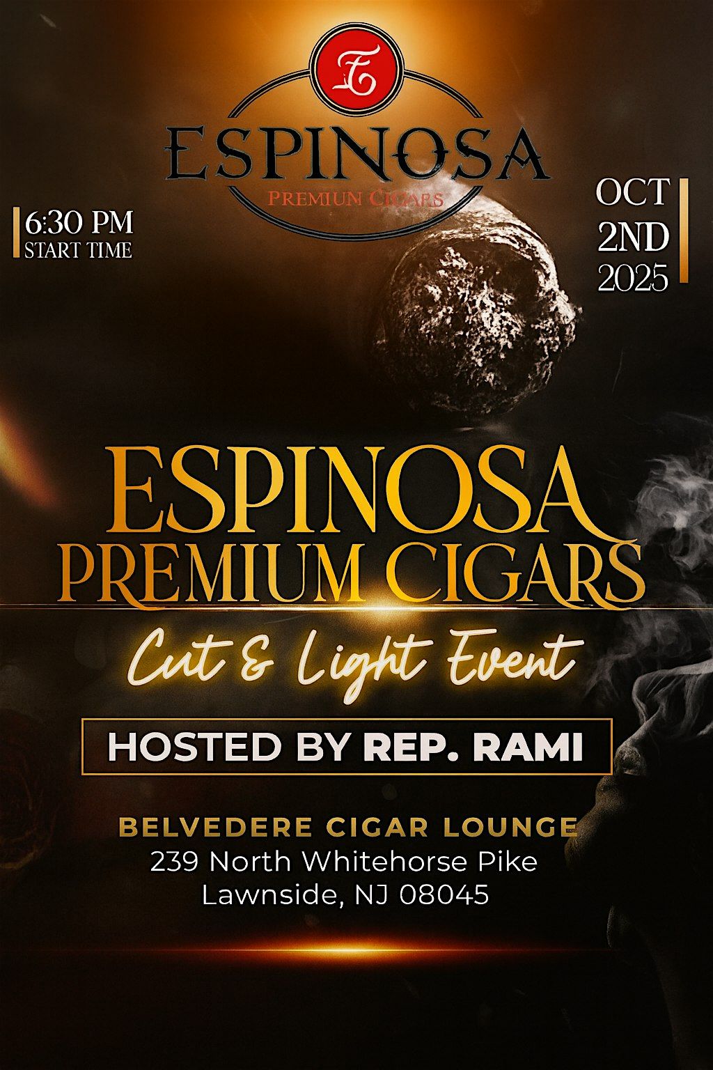 Smoke Signals | Espinosa Cutting & Light, 2 October | Event in Lawnside | AllEvents