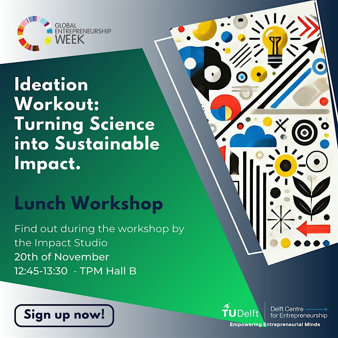 Global Entrepreneurship Week 2025 Skills #4 - Ideation Workout, 20 November | Event in Delft | AllEvents