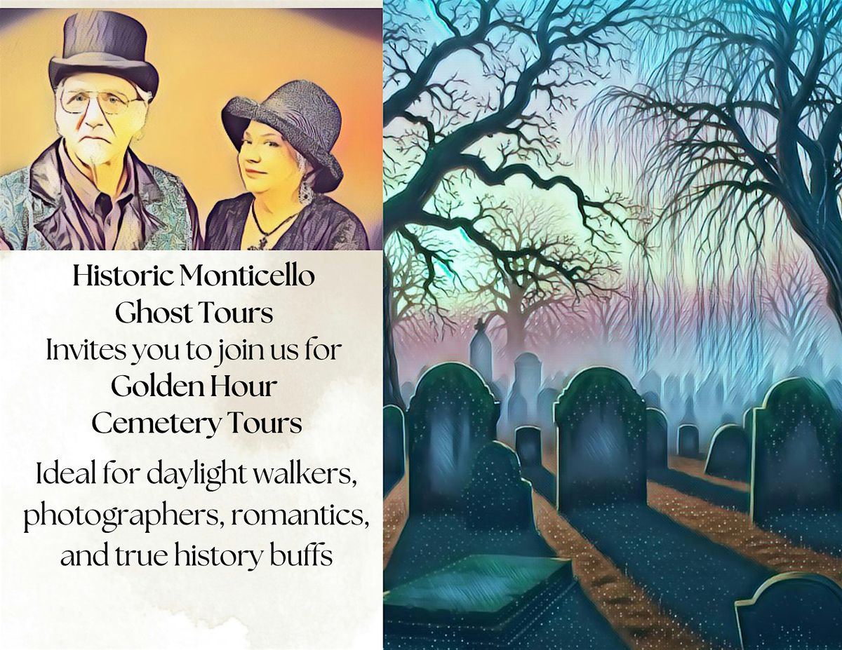 Golden Hour Cemetery Tour Hosted by Schuyler & Michael, 24 October | Event in Monticello | AllEvents