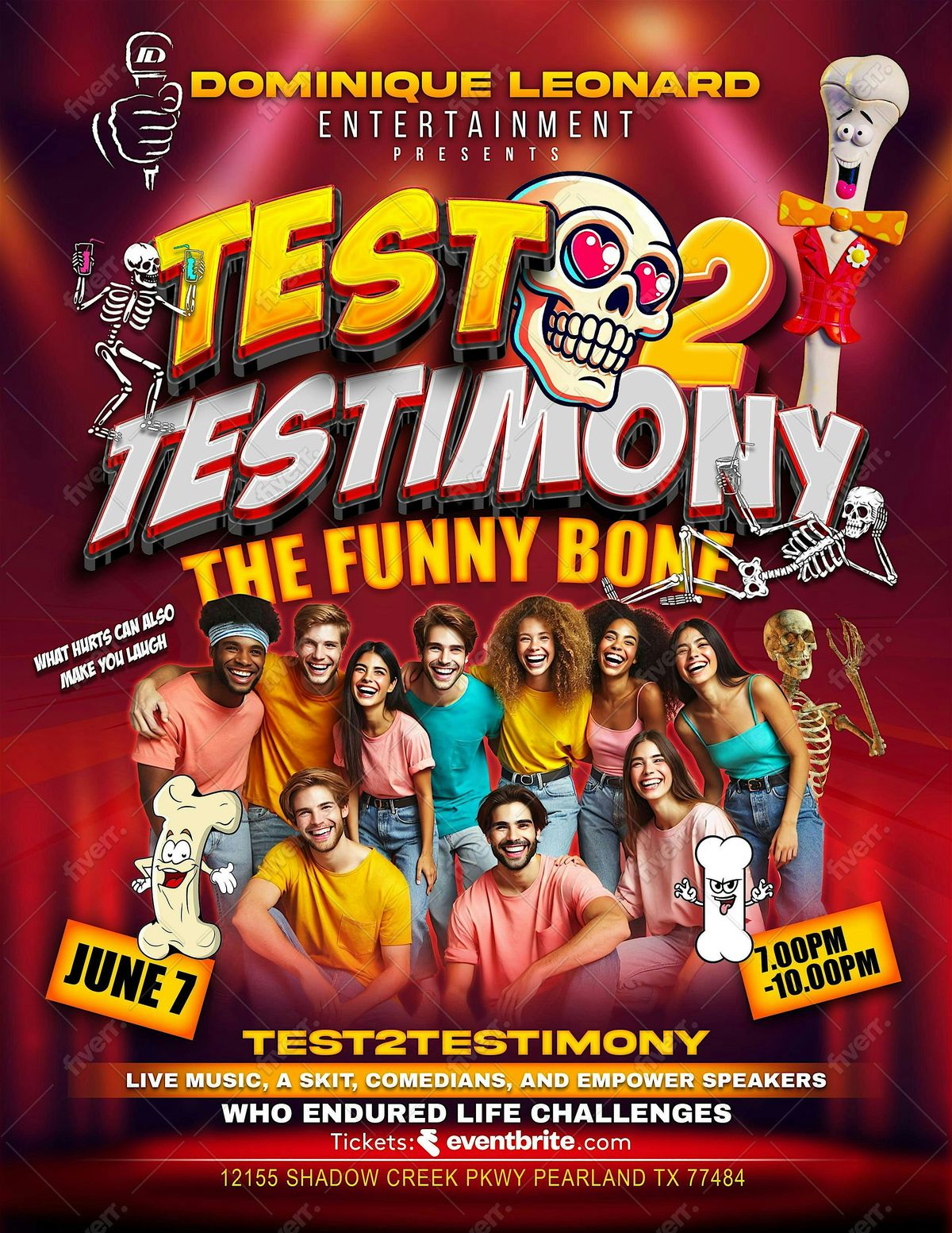 “Test2Testimony, The Funny Bone !” | Event in Pearland | AllEvents