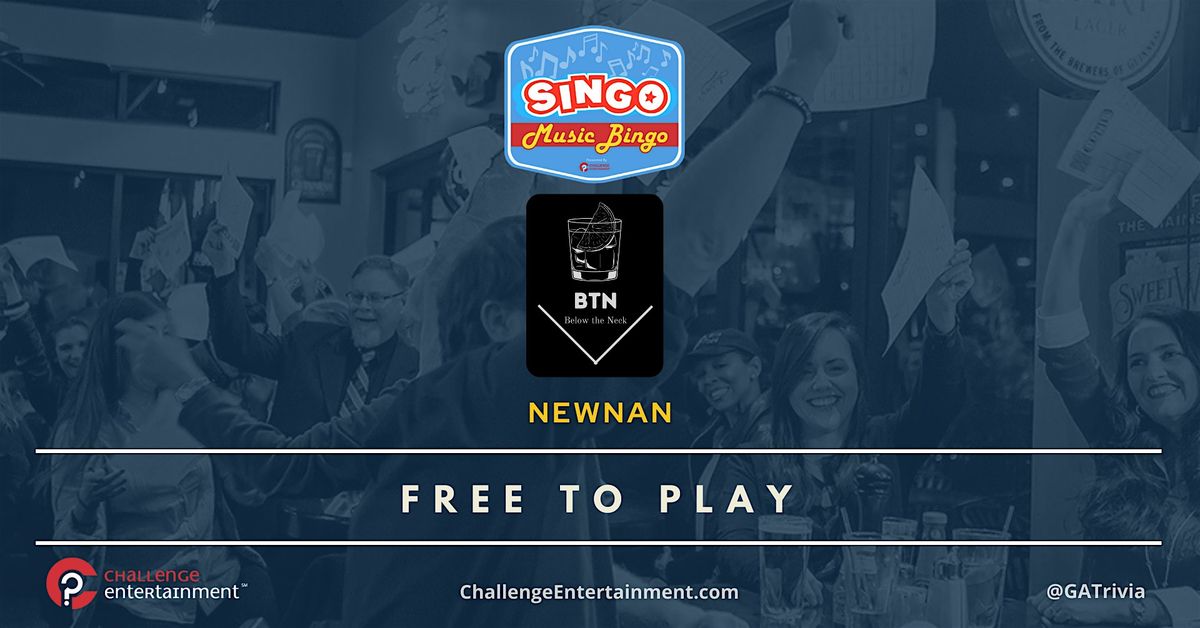 SINGO Music Bingo Nights at Below The Neck - Newnan | Event in Newnan | AllEvents
