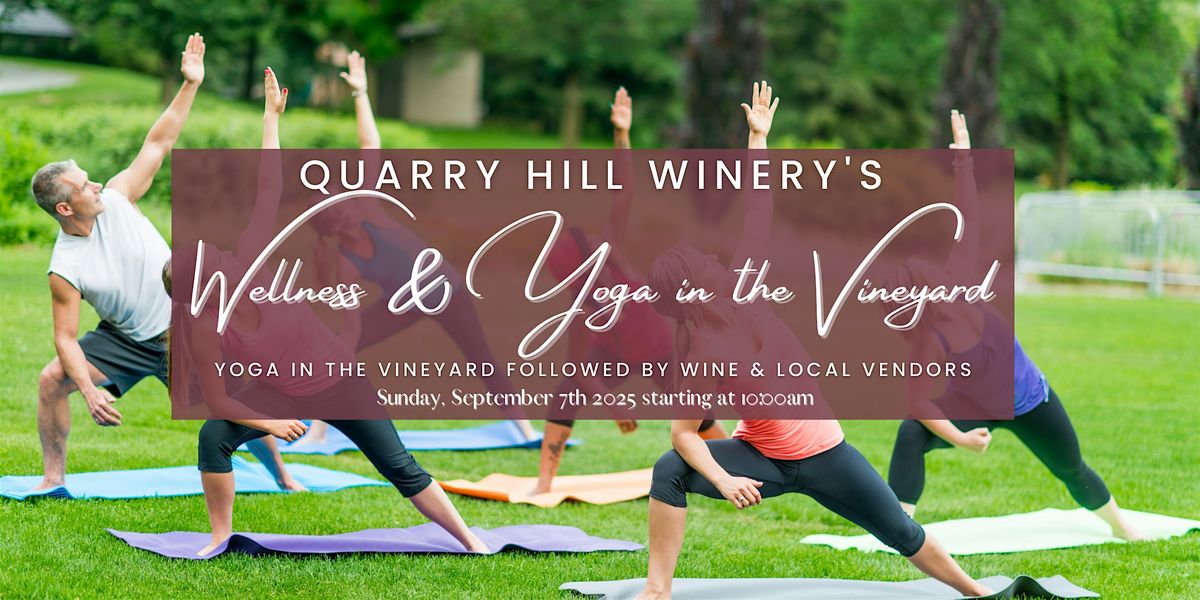 Wellness and Yoga in the Vineyard, 7 September | Event in Berlin Heights | AllEvents