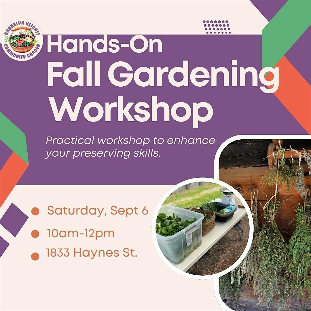 Hands On Fall Gardening Workshop, 6 September | Event in Nashville | AllEvents