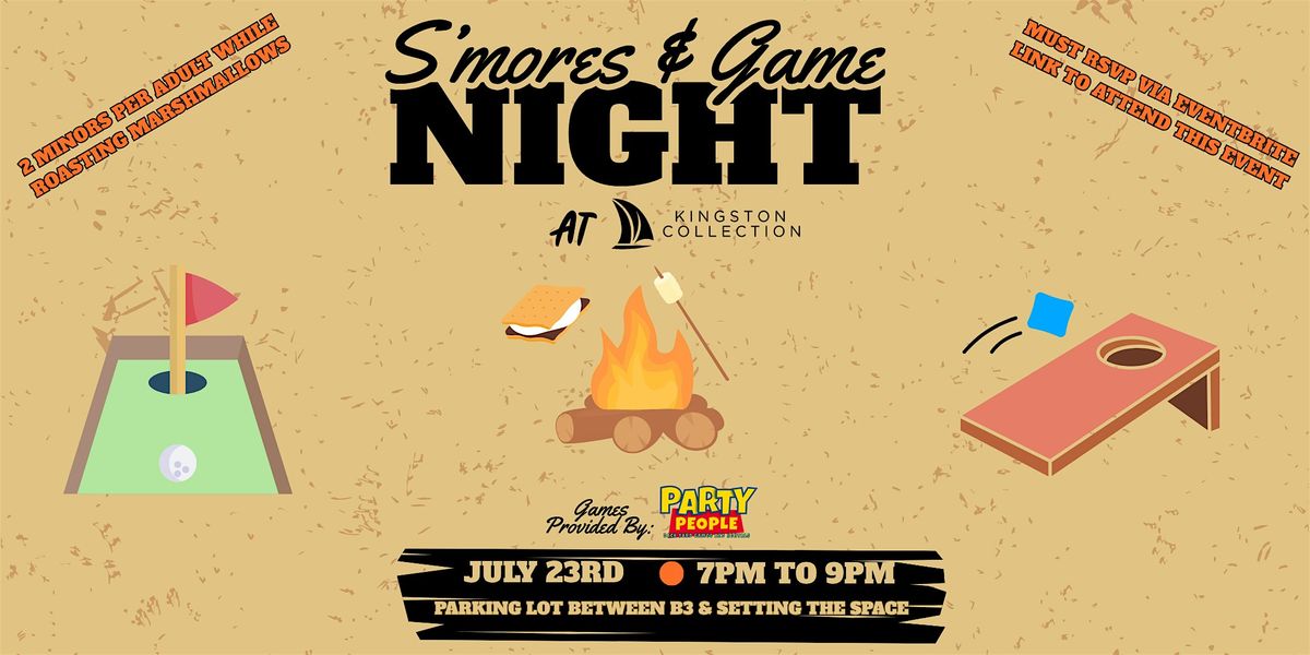 S'mores & Game Night at Kingston Collection | Event in Kingston | AllEvents