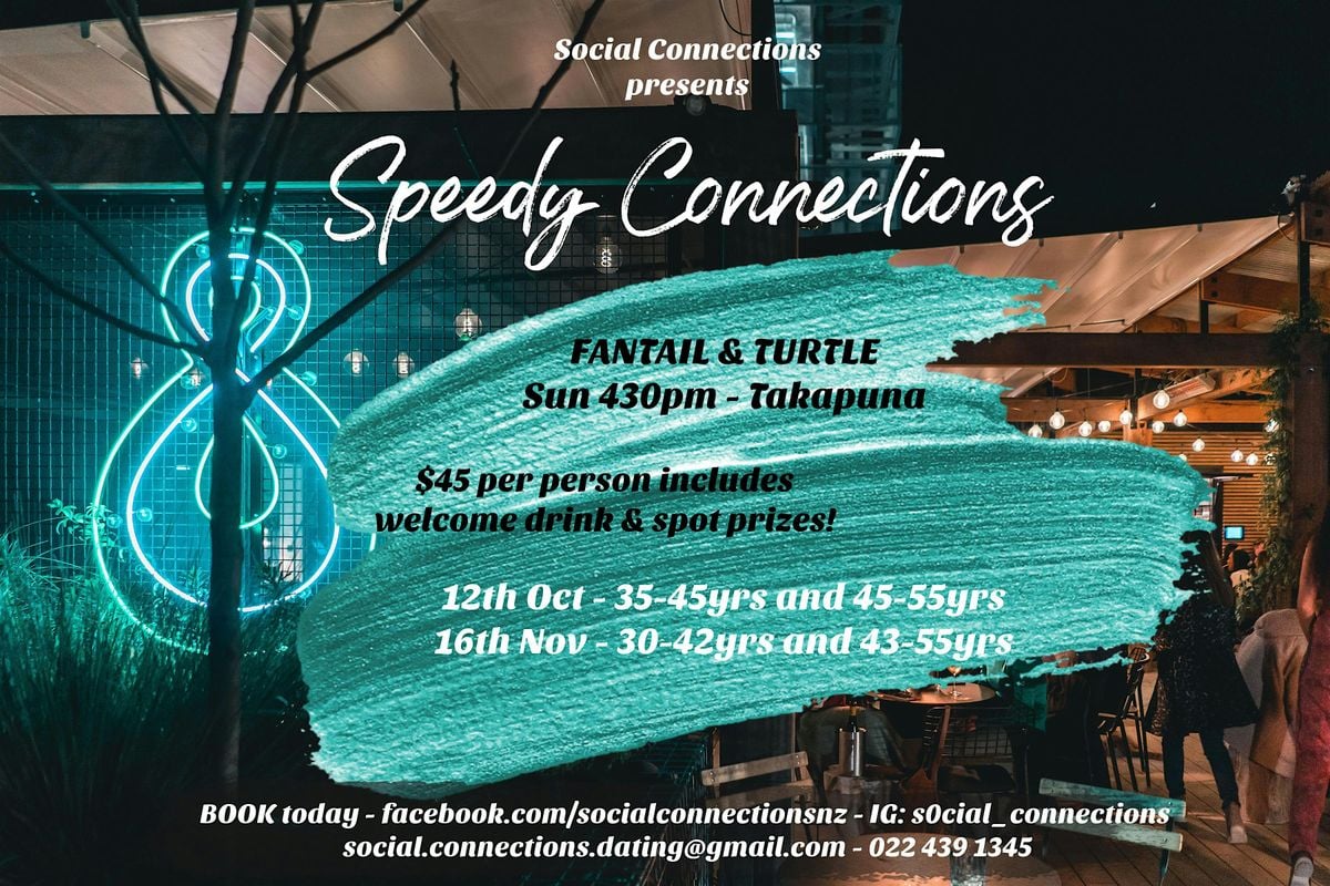 Speedy Connections in Takapuna!, 16 November | Event in Auckland | AllEvents