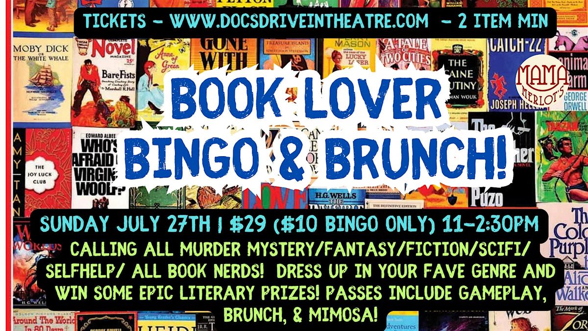 Book Lovers Brunch & Bingo at the Speakeasy, 27 July | Event in Buda | AllEvents