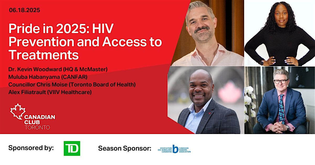 Pride in 2025: HIV Prevention and Access to Treatments, 28 June | Event in Toronto | AllEvents