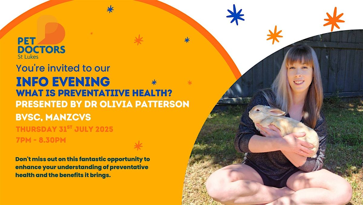 ✨ What is Preventative Health? Presented by Dr. Olivia Patterson✨, 31 July | Event in Auckland | AllEvents