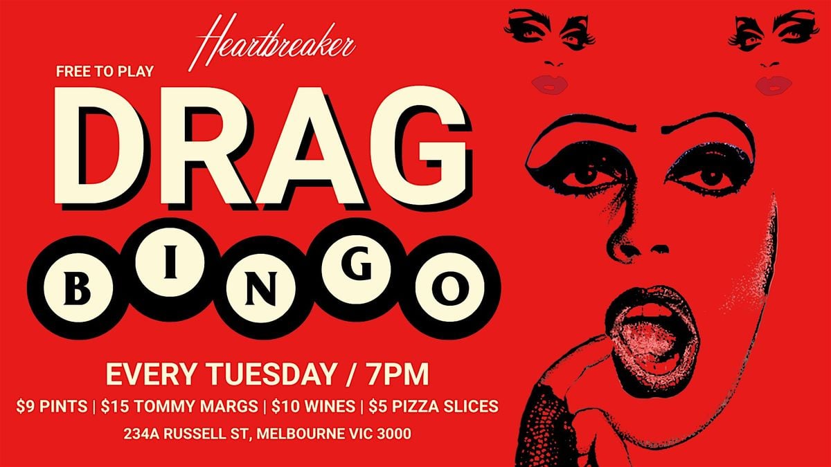 DRAG BINGO, 7 October | Event in Melbourne | AllEvents