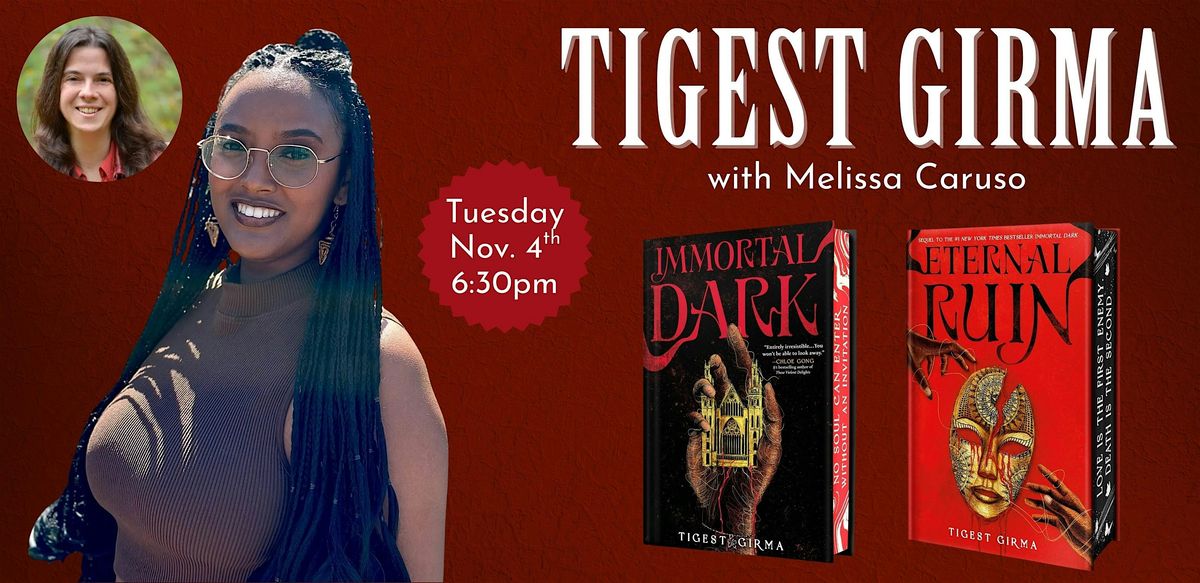 Tigest Girma with Melissa Caruso, 4 November | Event in Plainville | AllEvents