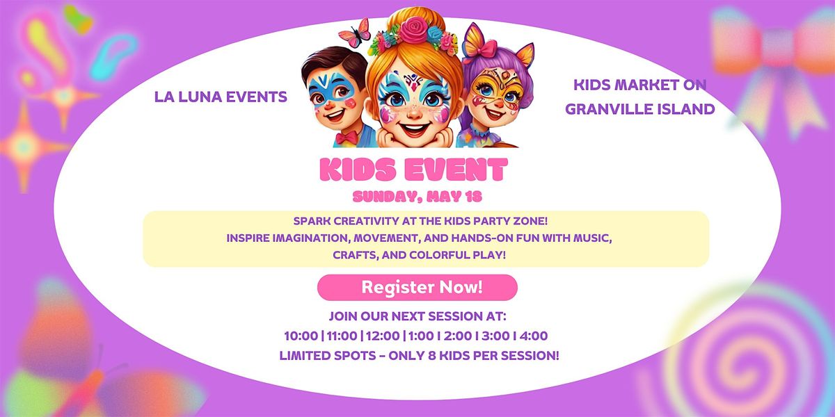Face Painting & Games Pop-Up for Kids - May 18th, 18 May | Event in Vancouver | AllEvents