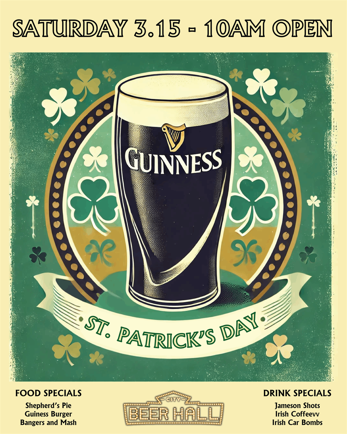 city beer hall st paddys day