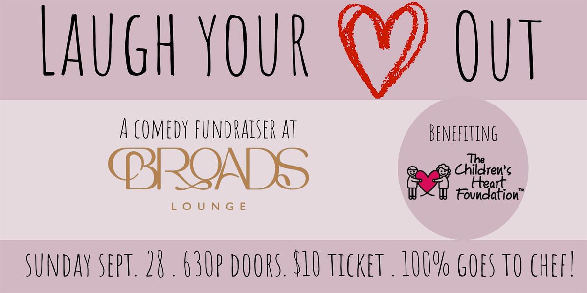 Laugh Your Heart Out Comedy Fundraiser @ Broads Lounge, 28 September | Event in Chattanooga | AllEvents