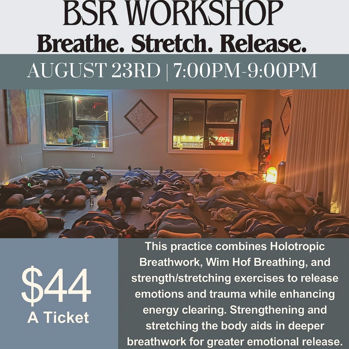 BSR: Breathe, Stretch & Release with Rich Mancuso, 23 August | Event in Long Beach | AllEvents