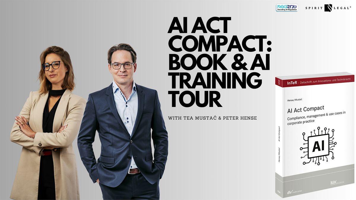 AI Act Compact: Book and AI Training Tour Chapter V (ZH), 4 July | Event in Zürich | AllEvents