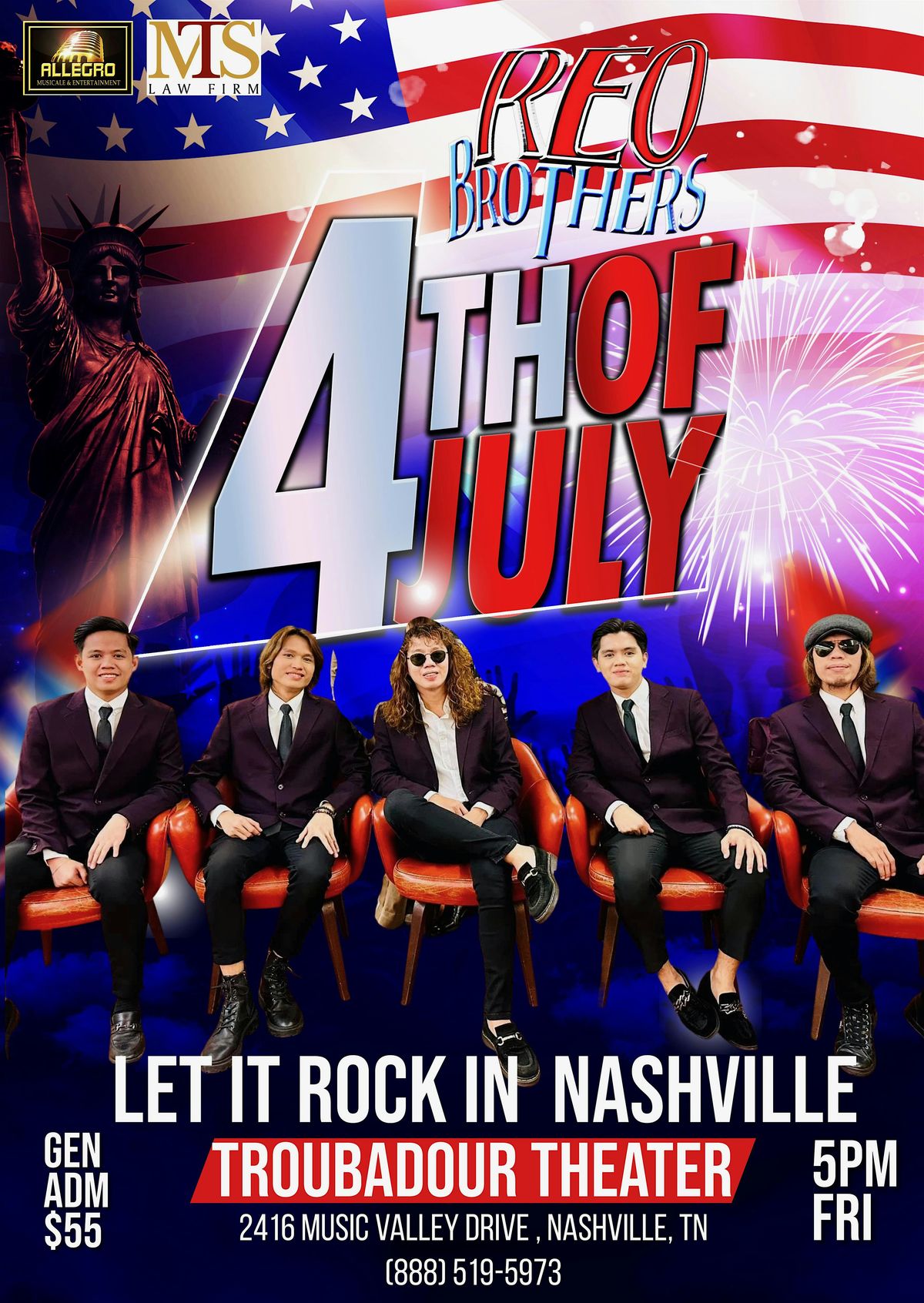 The REO Brothers  of Tacloban- NASHVILLE, TN, 4 July | Event in Nashville | AllEvents