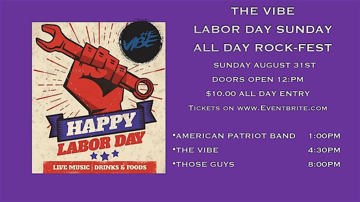 THE VIBE LABOR DAY SUNDAY ROCK-FEST, 31 August | Event in Temecula | AllEvents