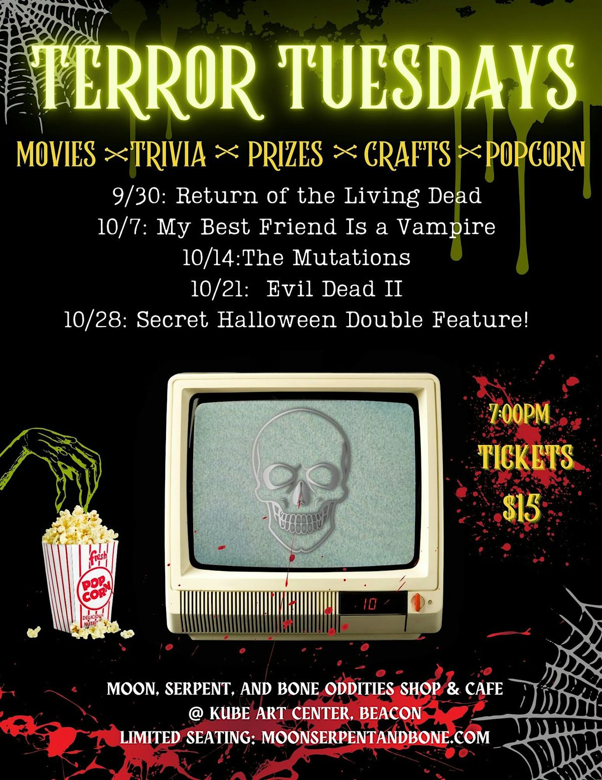 TERROR TUESDAY MOVIE NIGHT - My Best Friend Is a Vampire, 7 October | Event in Beacon | AllEvents
