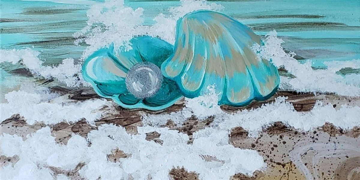 Beach Treasure: Pearl - Paint and Sip by Classpop!™, 8 August | Event in Elk Grove | AllEvents