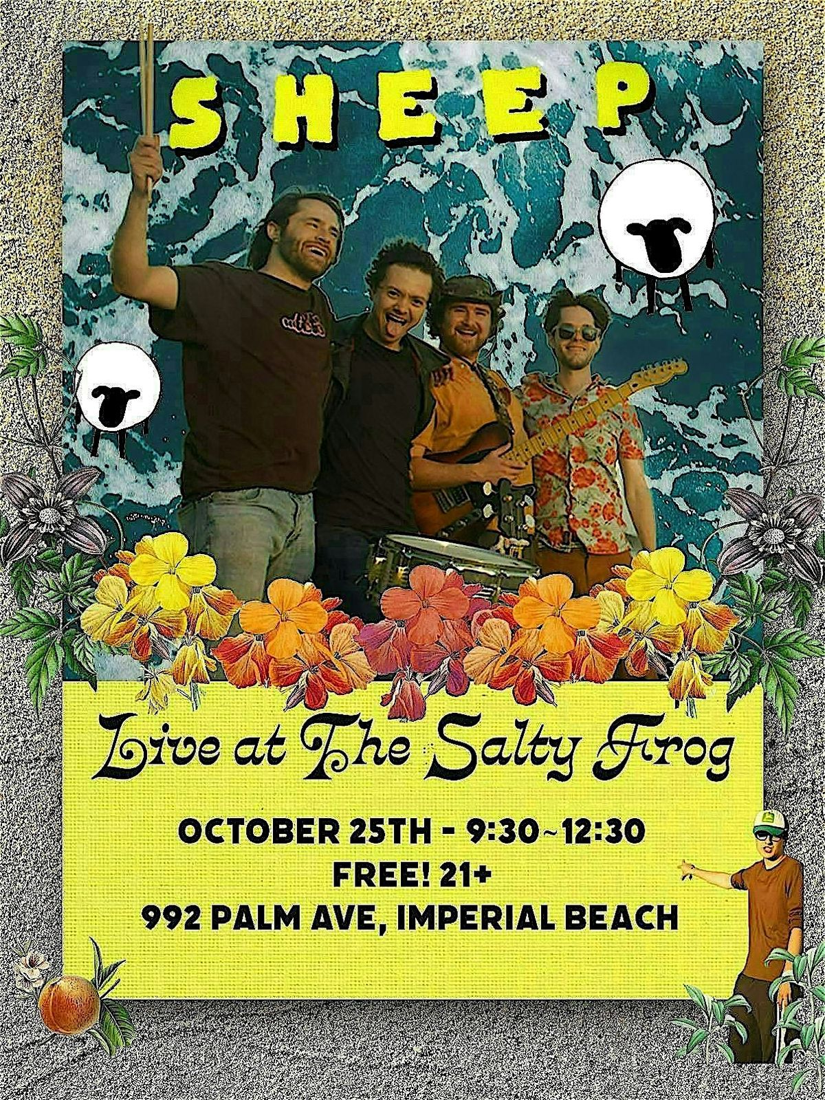 SHEEP Live at The Salty Frog, 25 October | Event in Imperial Beach | AllEvents