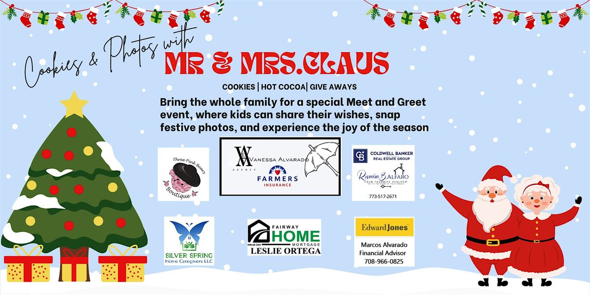 Photos with Mr. & Mrs. Claus Hosted at Farmers Insurance, 7 December | Event in Palos Heights | AllEvents