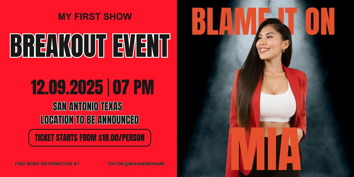 Blame It On Mia, 12 September | AllEvents