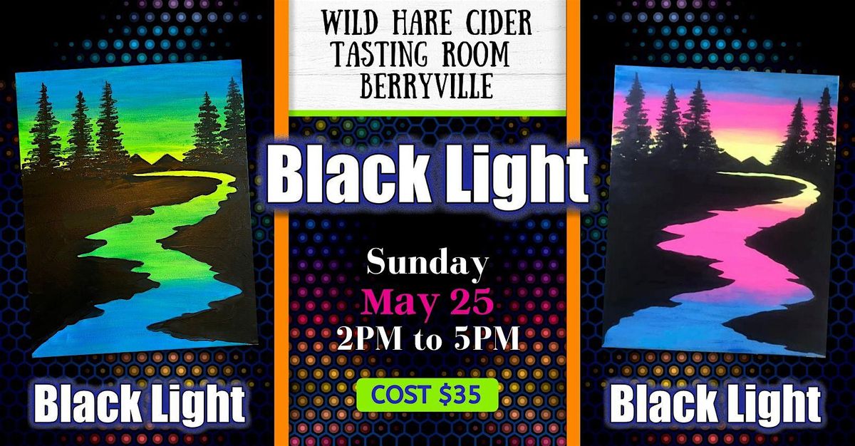 Blacklight Neon Painting Class with Dip Into Art LLC, 25 May | Event in Berryville | AllEvents