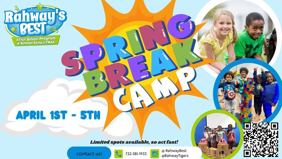 Rahways Best Spring Break Camp April 1st5th, 385 St Ave Suite