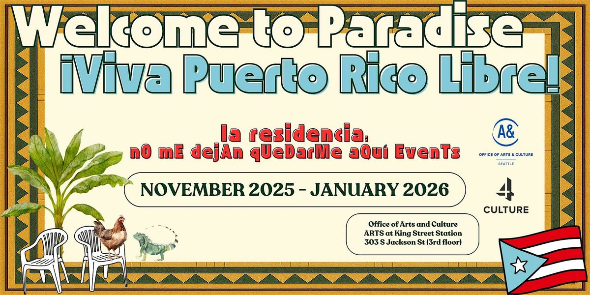 LECTURE: Tierra Futura: Submerged Archives of Boricua Futurity, 8 November | Event in Seattle | AllEvents