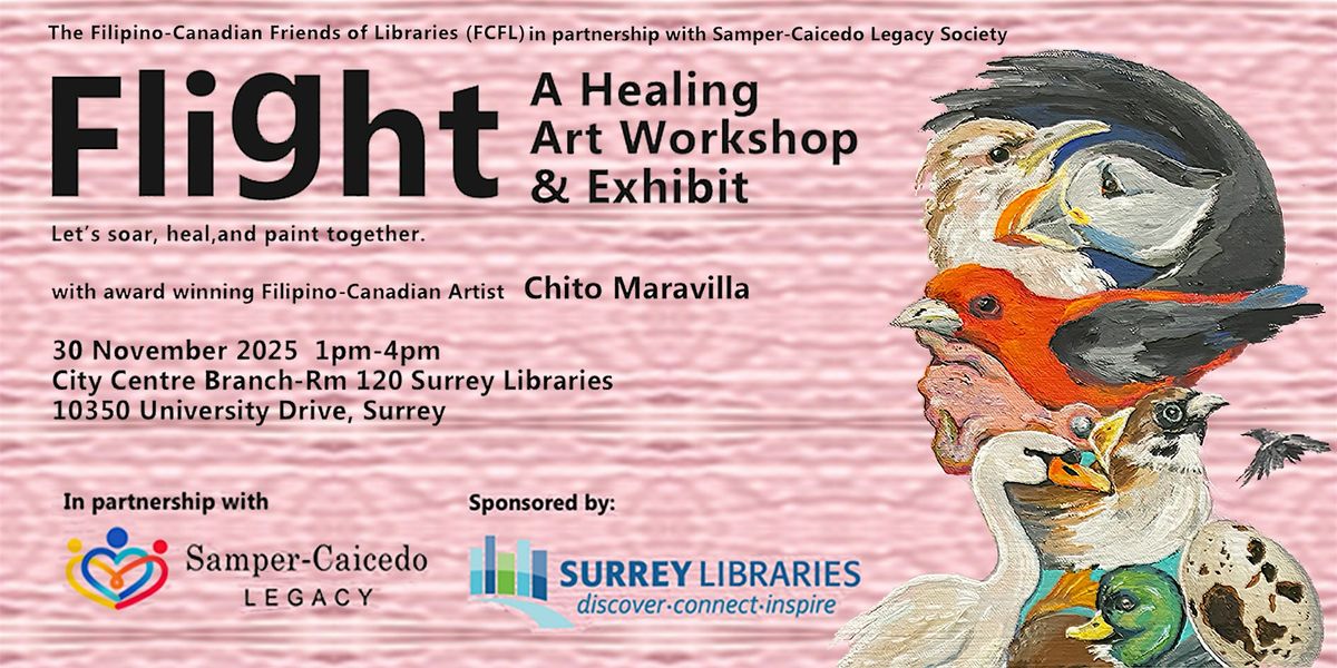 Flight - A Healing Art Workshop & Exhibit_Nov.30, 30 November | Event in Surrey | AllEvents