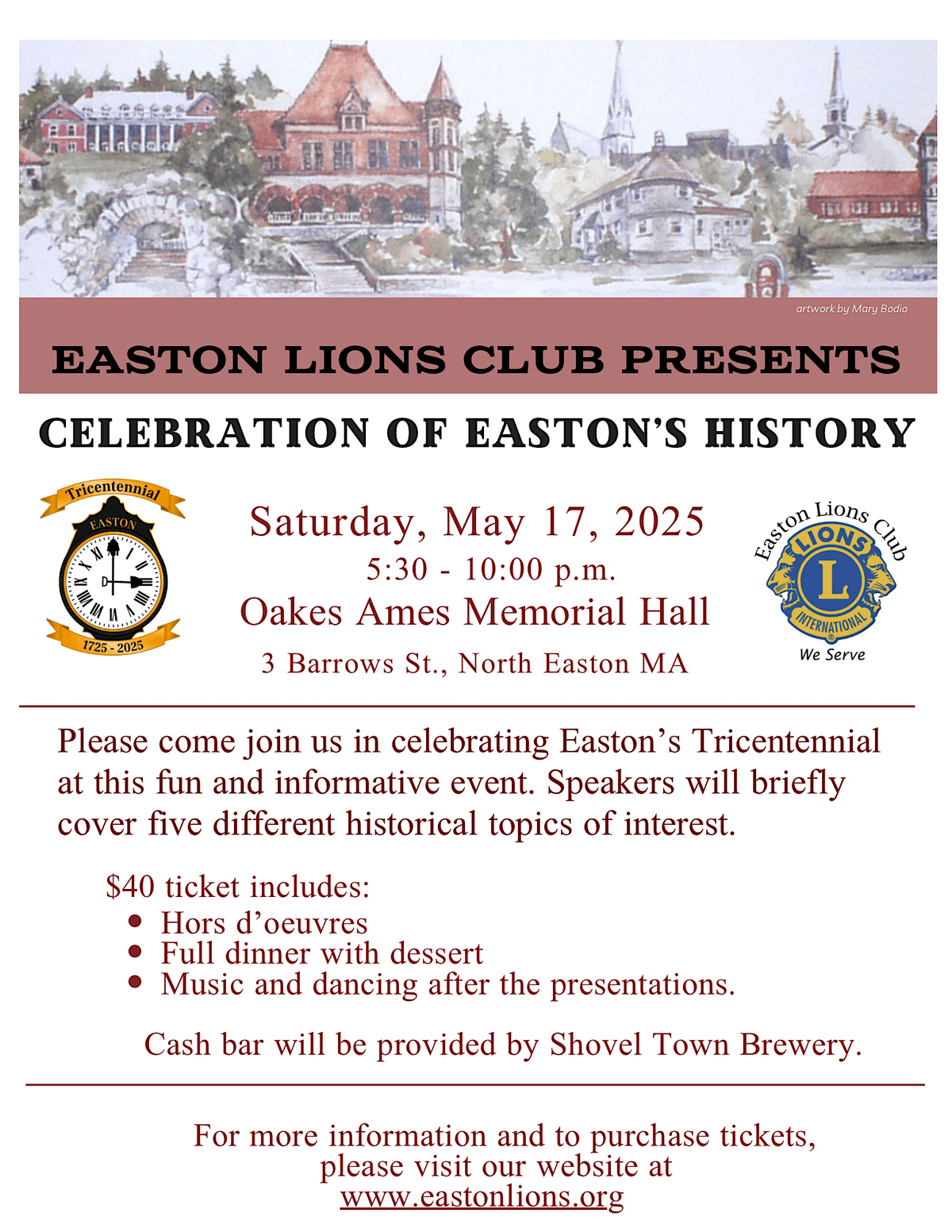 Celebration of Easton's History | Event in North Easton | AllEvents