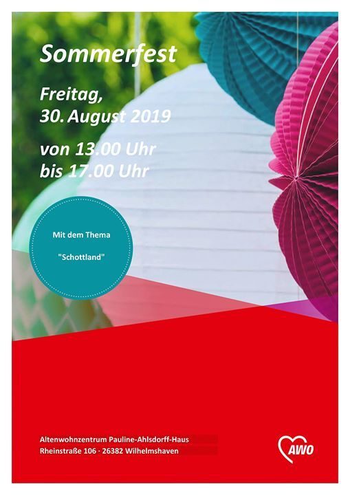 Sommerfest At Awo Pauline Ahlsdorff Haus Wilhelmshaven